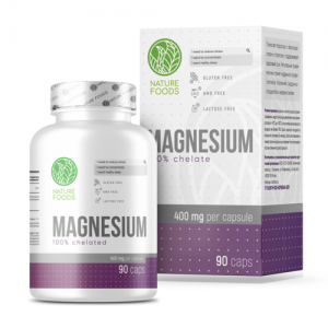 Nature Foods Magnesium Glycinate 400mg, 90caps