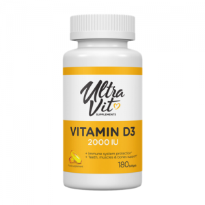 UltraVit Vitamin D3 2000ME, 180caps