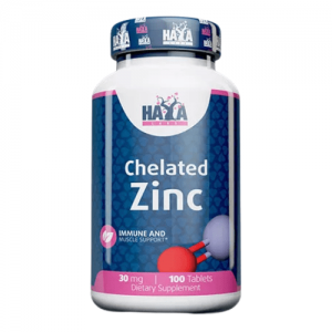 Haya Labs Chelated Zinc 30mg, 100tab