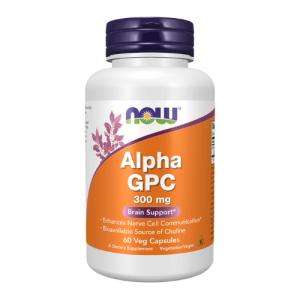 NOW Alpha GPC 300mg, 60vcaps