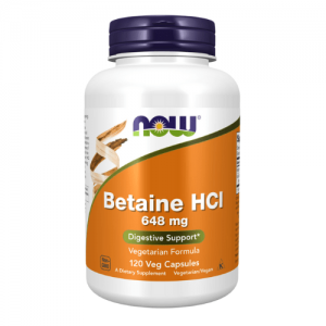 NOW Betaine HCL, 120vcaps