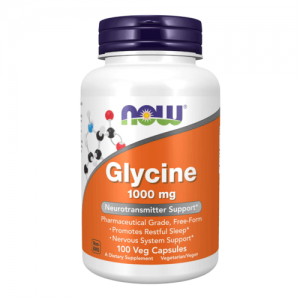 NOW Glycine 1000mg, 100vcaps