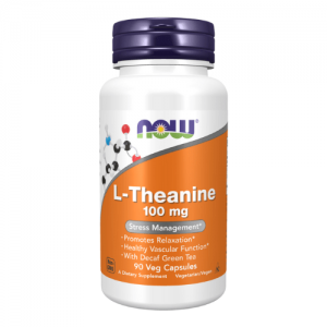 NOW L-Theanine 100mg, 90vcaps