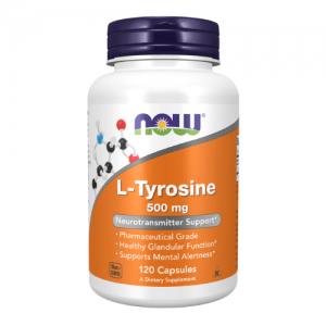 NOW L-Tyrosine 500mg, 120caps