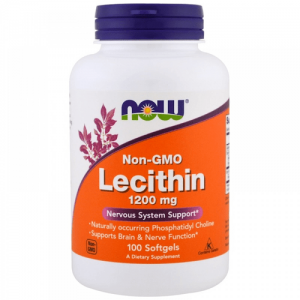 NOW Lecithin 1200mg, 100sgels