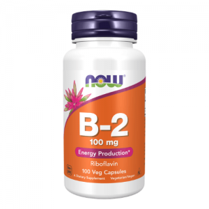 NOW Vitamin B-2 100mg, 100vcaps