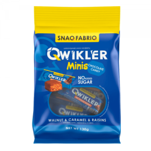 Snaq Fabriq Батончик глаз. Грецкий орех с изюмом и карам., 130g