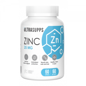 UltraSupps Zinc 25mg, 60caps